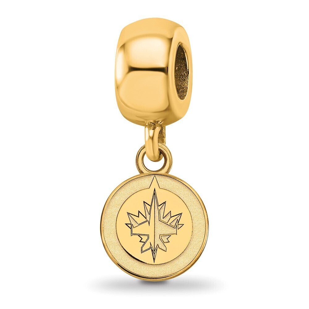 Silver Gold-plated NHL Winnipeg Jets Extra Small Dangle Bead Charm